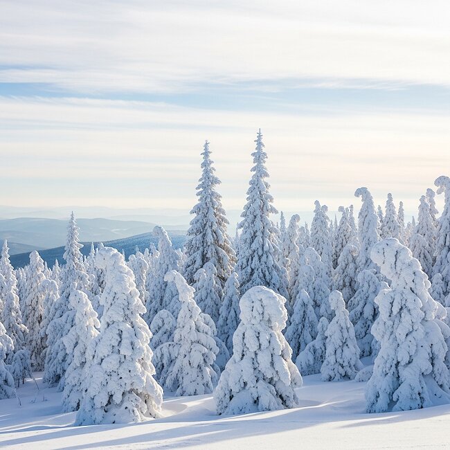 Winterlandschaft zwischen Brocken, St. Andreasberg und Braunlage
