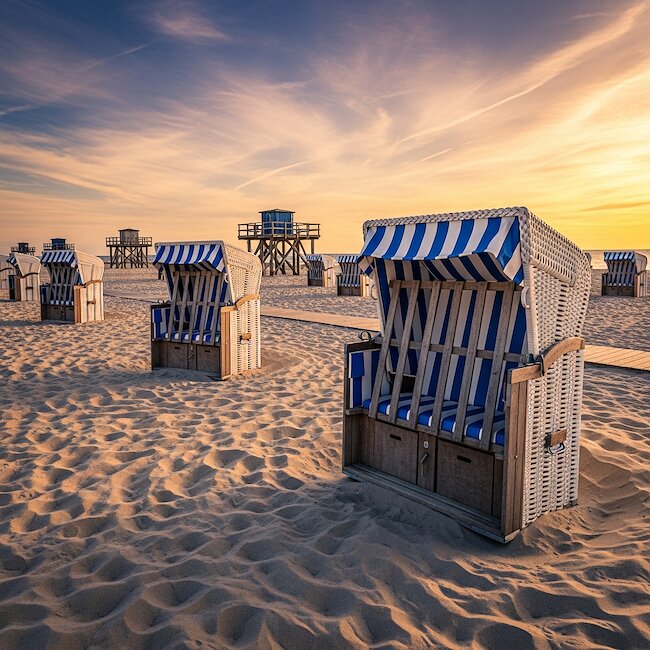 Strandkörbe in St. Peter-Ording