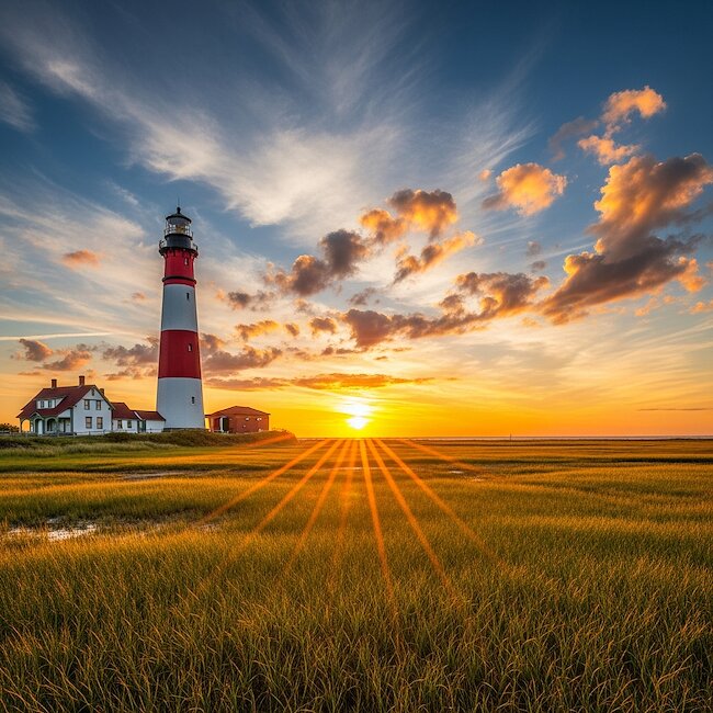 Westerhever Leuchtturm bei St. Peter-Ording