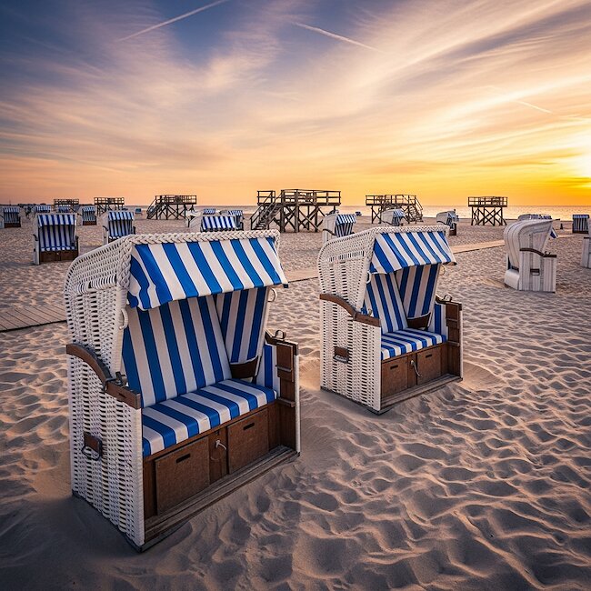 Strandkörbe in St. Peter-Ording