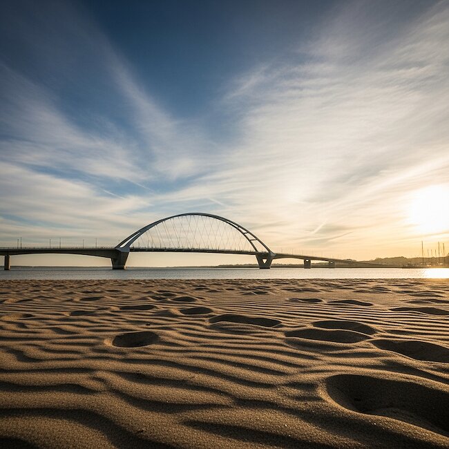 Fehmarnsundbrücke auf Fehmarn