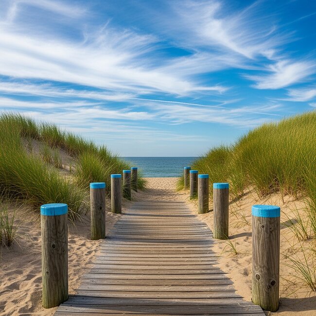 Strandaufgang in Fehmarn