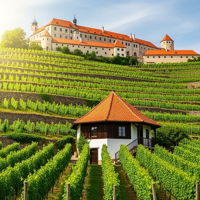 Weinhang im Saale-Unstrut-Gebiet Weinhang im Saale-Unstrut-Gebiet