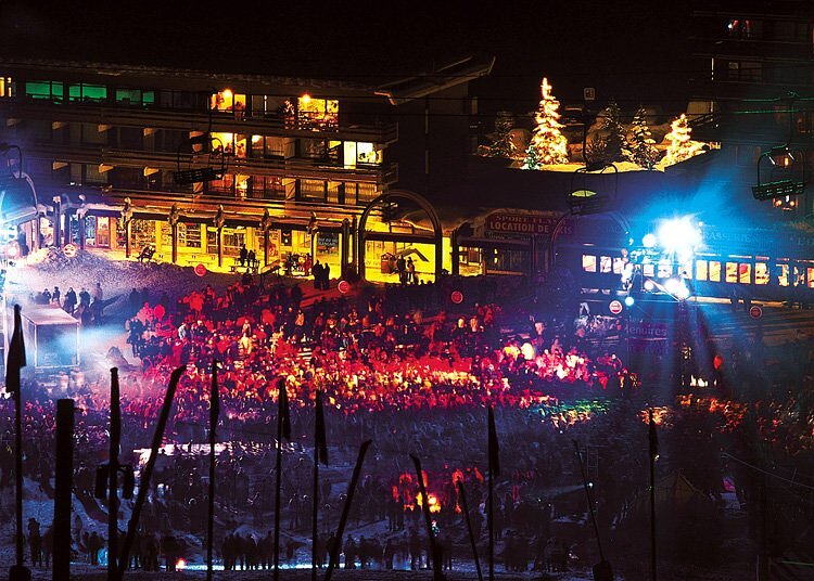La Croisette aux Ménuires le 31 décembre 1999 La Croisette aux Ménuires le 31 décembre 1999