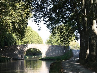 Canal du Midi, près de l'étang de Jouarrès