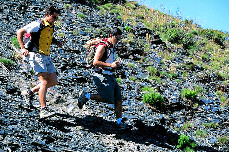 Descente dans les roches - Les Houches