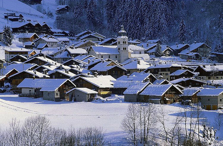 Le village en hiver - Arêches Beaufort
