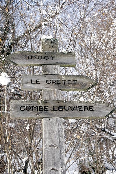 Panneaux de directions sur les chemins - Valmorel