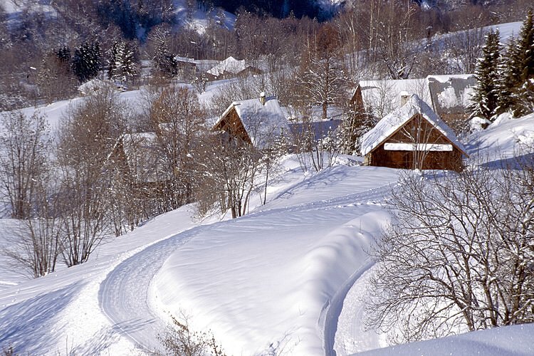 Paysage sous la neige - Valmorel