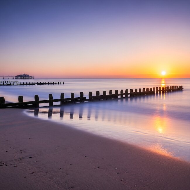 Sonnenaufgang am Strand von Koserow