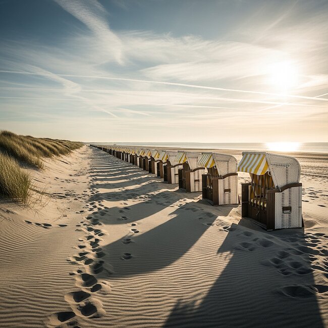 Sonnenaufgang am Strand von Kühlungsborn