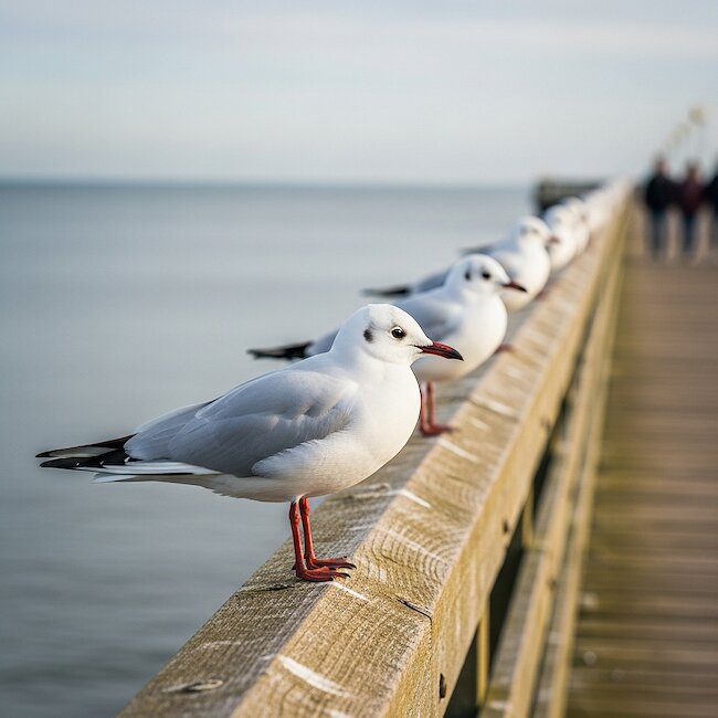 Möven in Kühlungsborn