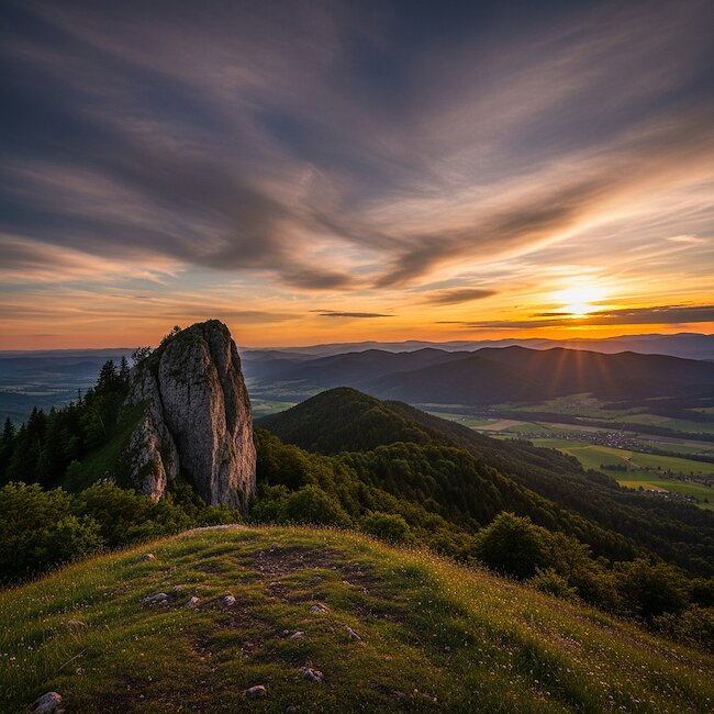 Blick vom Maßkopf Thüringer Wald