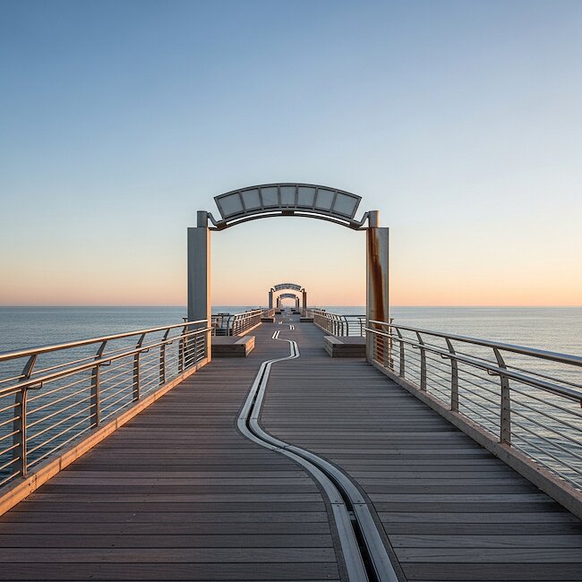 Seebrücke Niendorf in der Lübecker Bucht