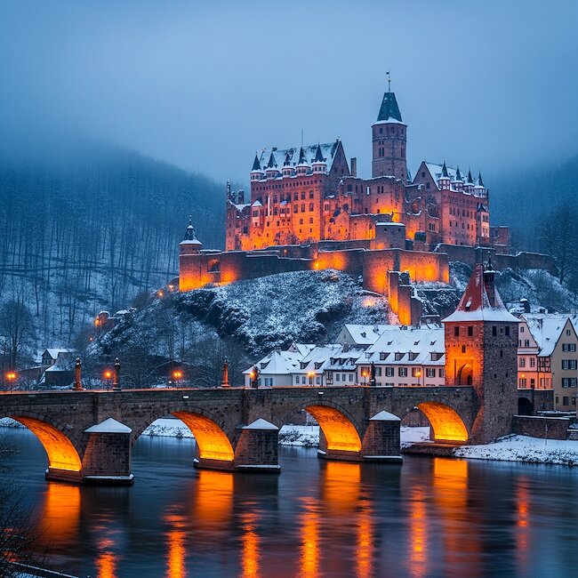 Heidelberg im Winter