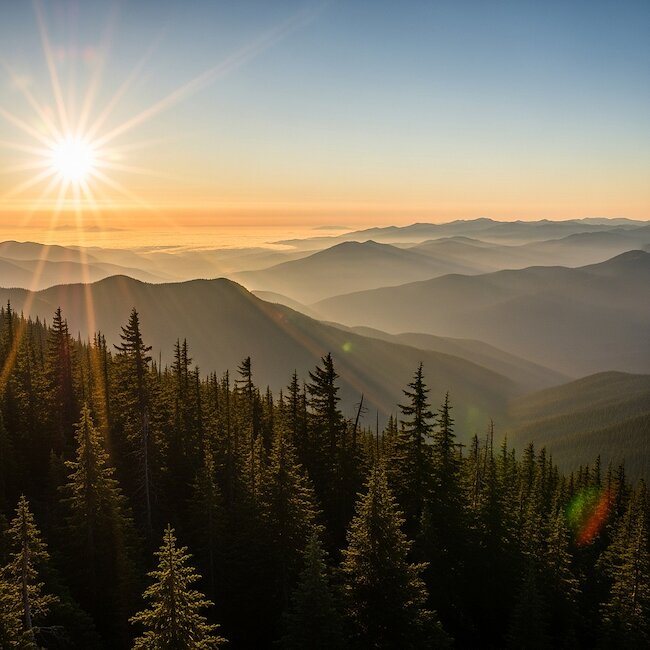 Sonnenaufgang im Schwarzwald