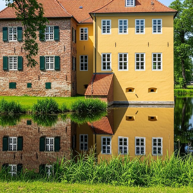 Manningaburg in Pewsum in Krummhörn Manningaburg in Pewsum in Krummhörn