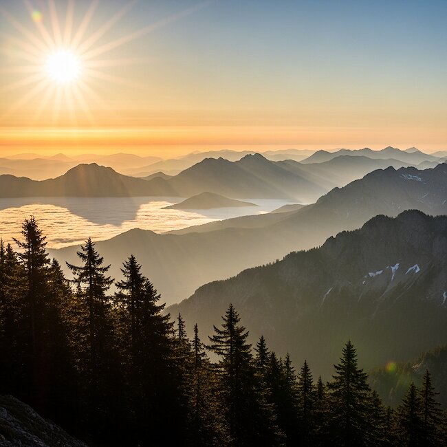 Sonnenaufgang im Schwarzwald Sonnenaufgang im Schwarzwald