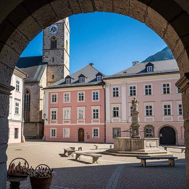Marktplatz in Berchtesgaden Marktplatz in Berchtesgaden