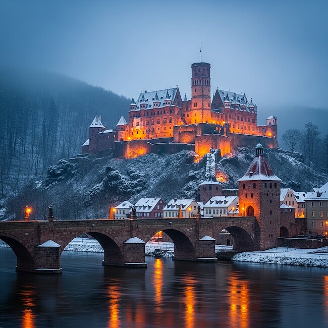 Heidelberg im Winter