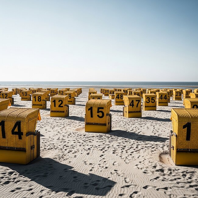 Nordseestrand in Cuxhaven-Duhnen Nordseestrand in Cuxhaven-Duhnen