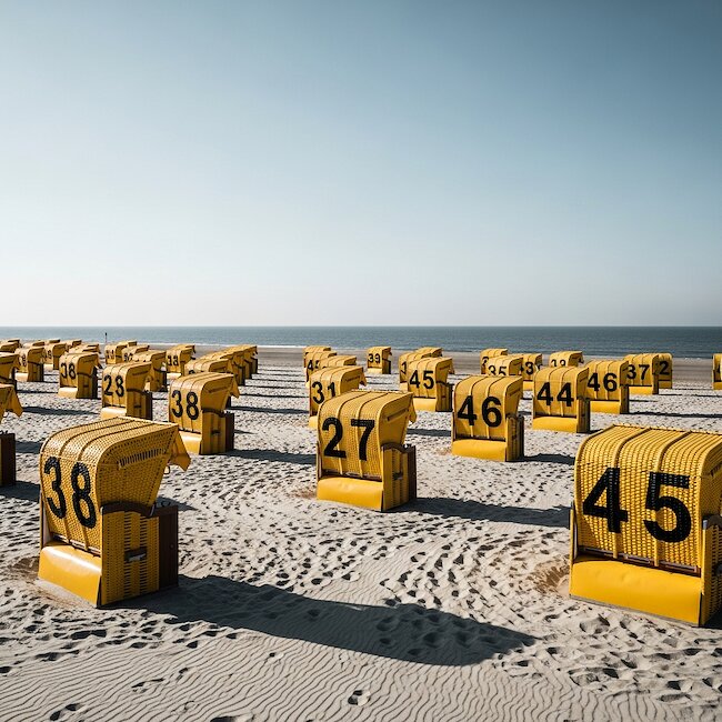 Nordseestrand in Cuxhaven-Duhnen Nordseestrand in Cuxhaven-Duhnen