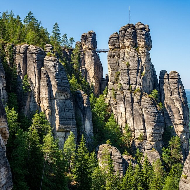 Nonnenfelsen im Zittauer Gebirge