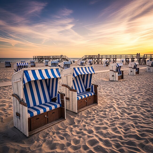 Strandkörbe in St. Peter-Ording