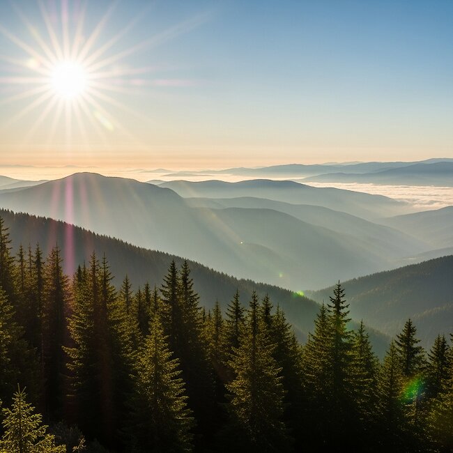 Sonnenaufgang im Schwarzwald