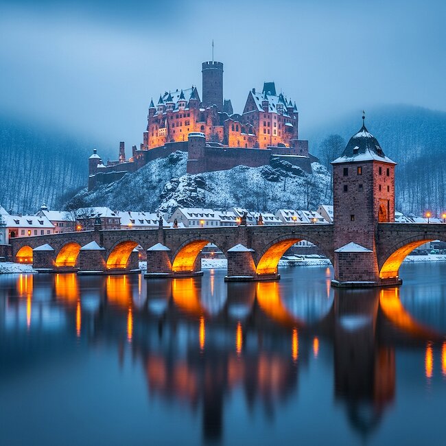 Heidelberg im Winter