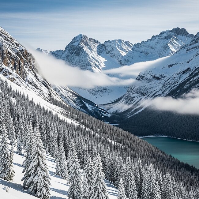 Blick zum Königssee im Winter Blick zum Königssee im Winter