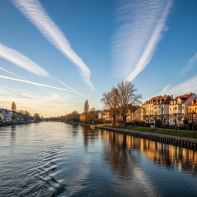 Blick auf Langenargen vom Bodensee Blick auf Langenargen vom Bodensee