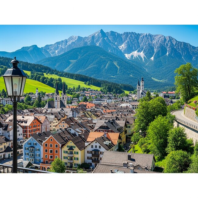 Berchtesgaden mit Blick auf den Watzmann Berchtesgaden mit Blick auf den Watzmann
