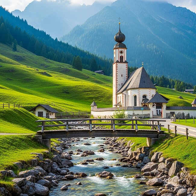 Malerwinkel mit Sankt Sebastian in Ramsau bei Berchtesgaden Malerwinkel mit Sankt Sebastian in Ramsau bei Berchtesgaden