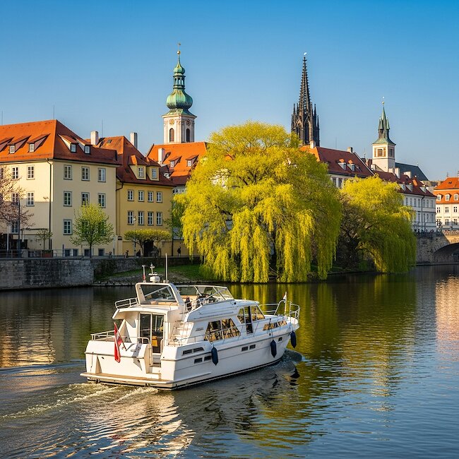 Rhein in Konstanz am Bodensee