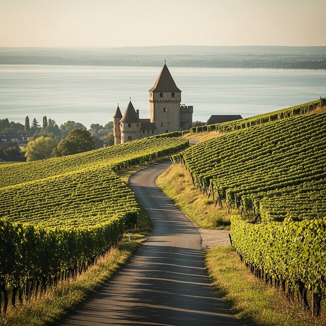 Weinberg in Meersburg am Bodensee
