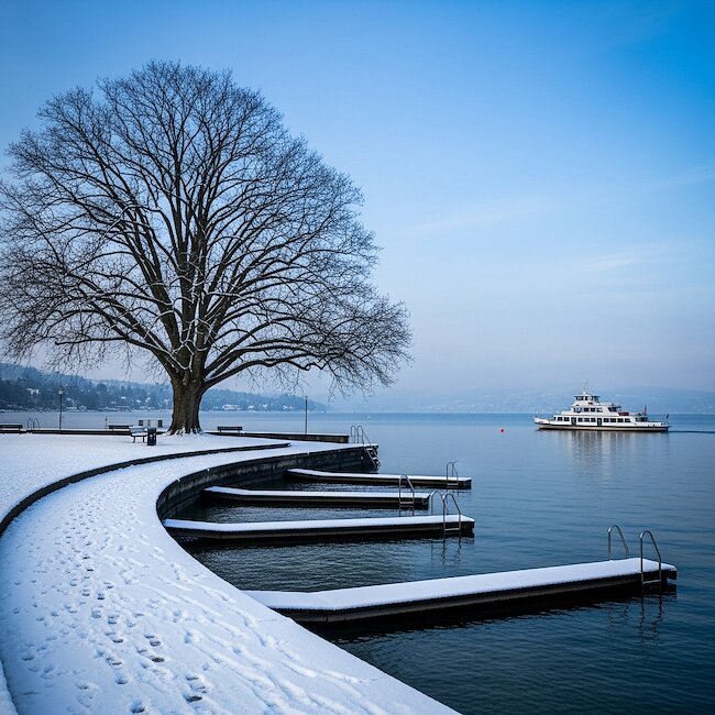 Überlingen im Winter