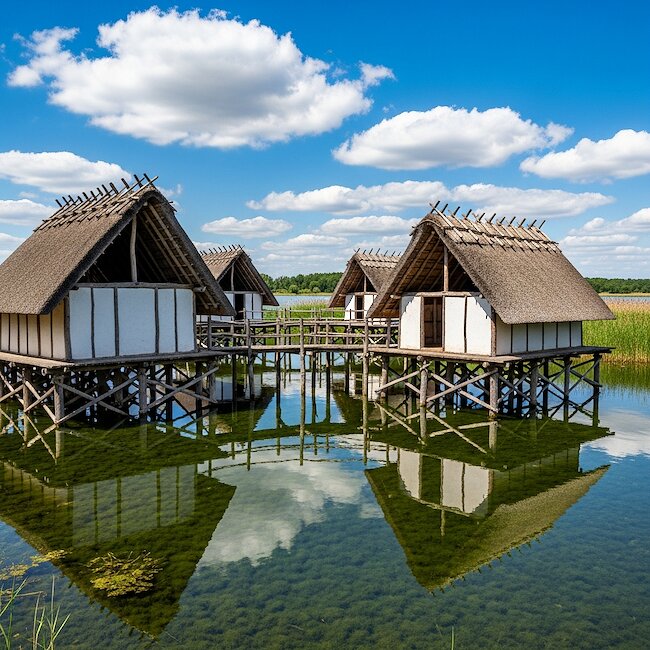 Pfahlbauten in Unteruhldingen bei Überlingen