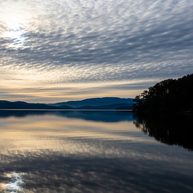 Blick über den Simssee bei Bad Endorf