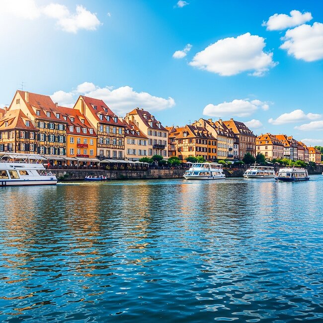 Fluß Regnitz in Bamberg