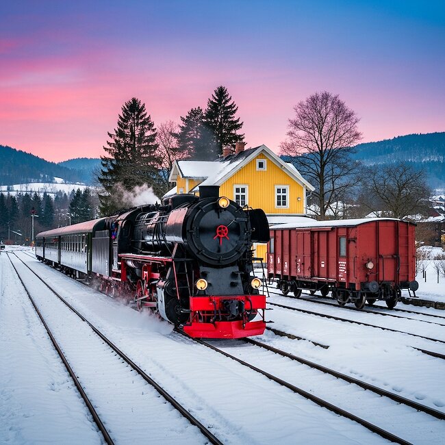 Fichtelbergbahn bei Oberwiesenthal