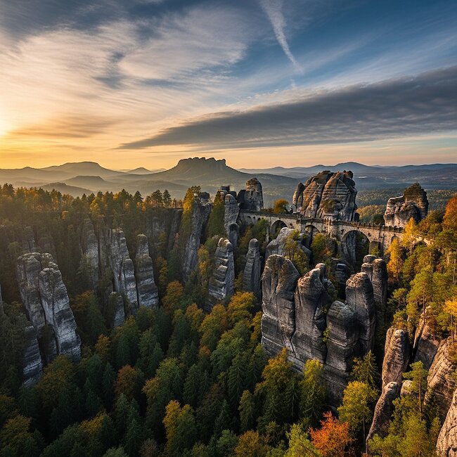 Basteibrücke in der Sächsischen Schweiz