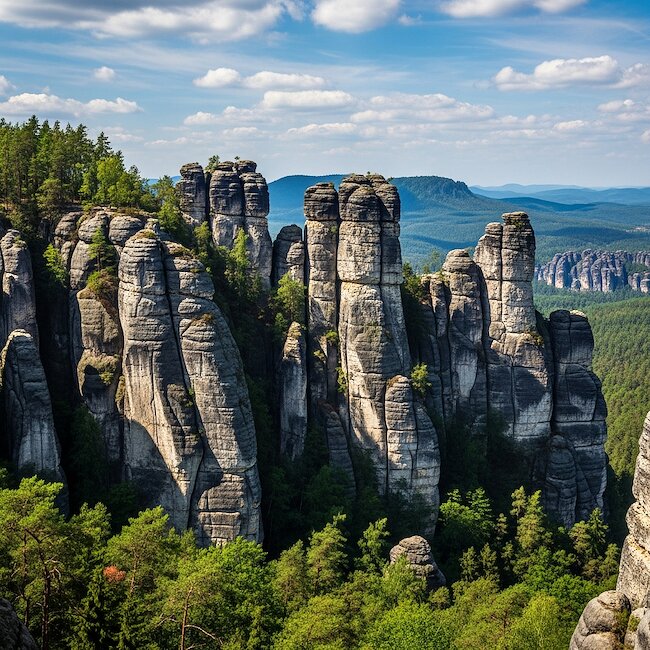 Schrammsteinaussicht in der Sächsischen Schweiz