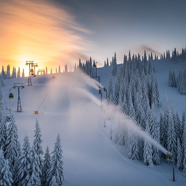 Sonnenuntergang im Harz im Winter Sonnenuntergang im Harz im Winter