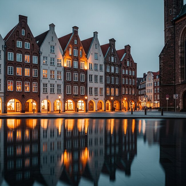 Prinzipalmarkt bei Nacht