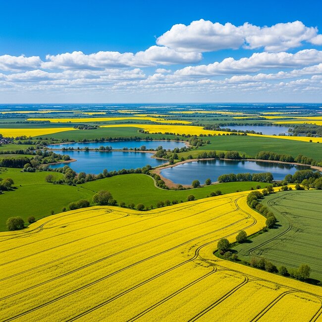 Aussicht auf den Uckersee bei Fergitz Aussicht auf den Uckersee bei Fergitz