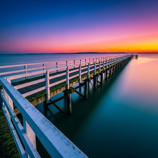 Sonnenuntergang am Zwischahner Meer Sonnenuntergang am Zwischahner Meer