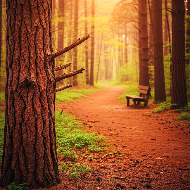 Waldweg bei Krakow am See