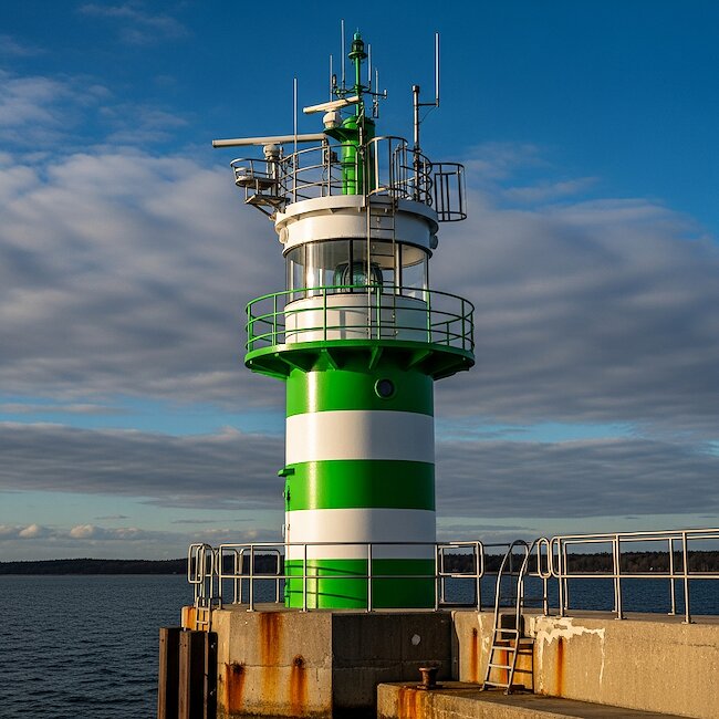 Leuchtturm in Travemünde bei Lübeck