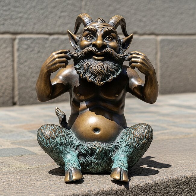 Teufel an der Marienkirche in Lübeck